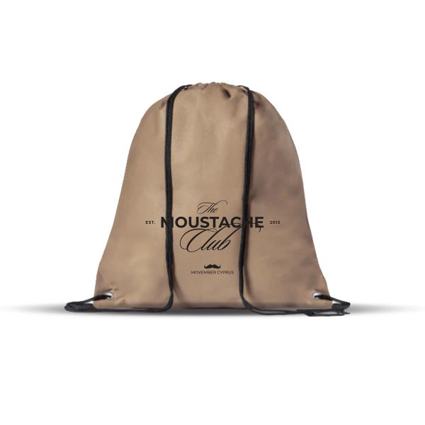 DRAWSTRING BAG "THE MOUSTACHE CLUB"