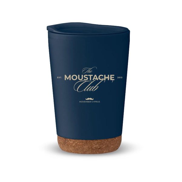 TUMBLER "THE MOUSTACHE CLUB" - BLUE